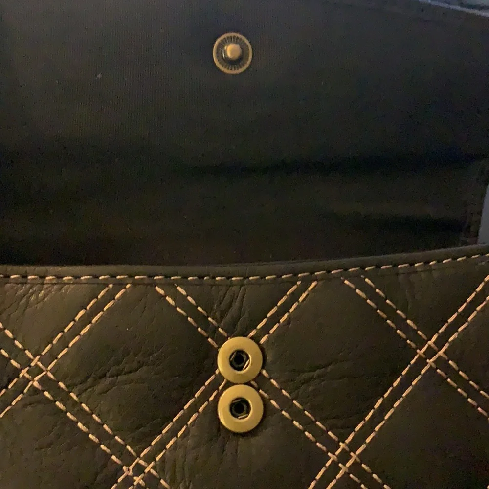 Vintage Fossil Leather Wristlet‎ Purse